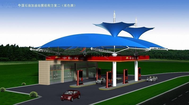 潮州膜結構加油站頂棚【生產(chǎn)廠家】　