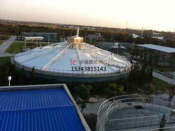 十堰市污水池反封閉罩棚設(shè)計施工、案例圖片 ?